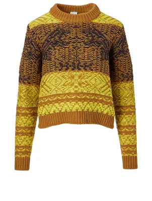 Amy Cotton And Wool Cropped Sweater
