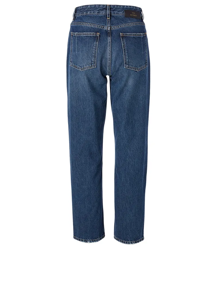 Pearl Loose High-Waisted Jeans