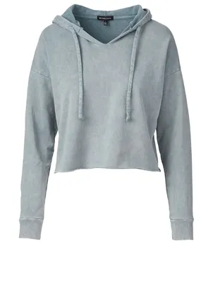 Hey Chambray Terry Cotton Hoodie