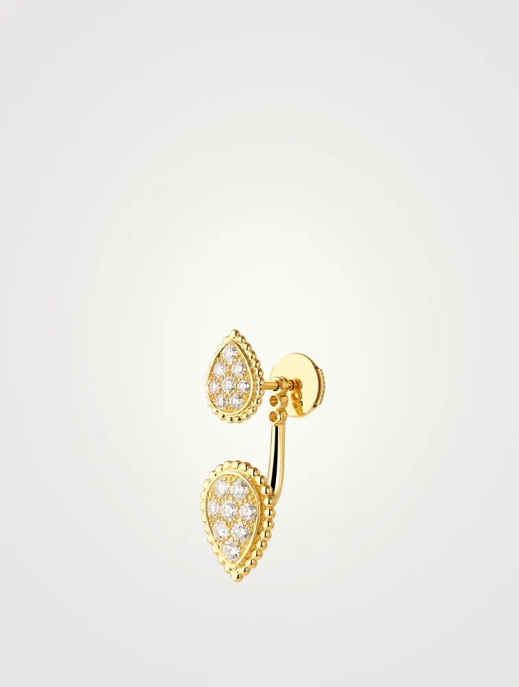 Serpent Bohème Gold Earring With Diamonds