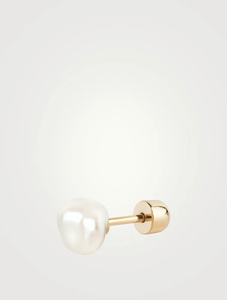 Baroque Pearl Stud Earring