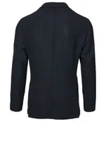 Wool Jacket Grid Print