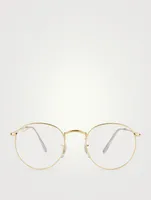 Round Optical Glasses With Blue Light Lenses