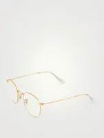 Round Optical Glasses With Blue Light Lenses