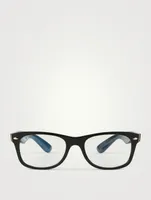 Rectangular Optical Glasses With Blue Light Lenses