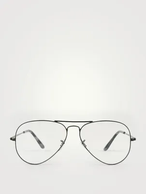 Aviator Optical Glasses With Blue Light Lenses