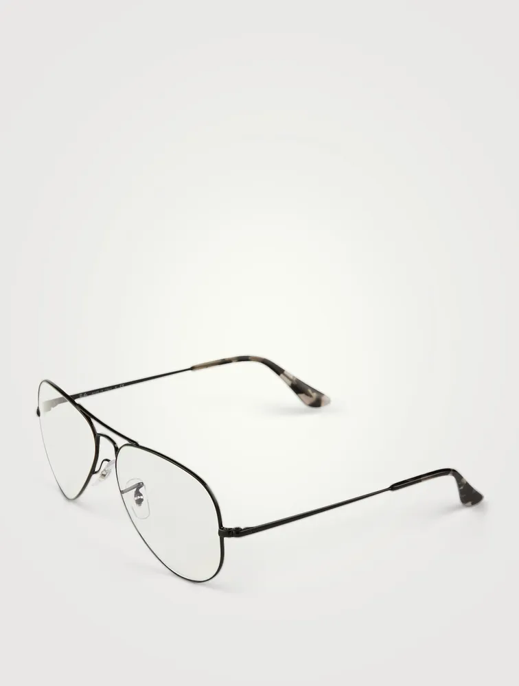 Aviator Optical Glasses With Blue Light Lenses