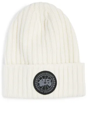 Wool Ribbed Disc Toque