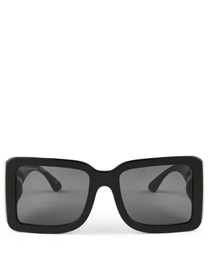 B Motif Square Sunglasses