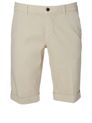 Cotton Cuffed Shorts