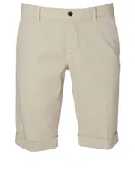 Cotton Cuffed Shorts