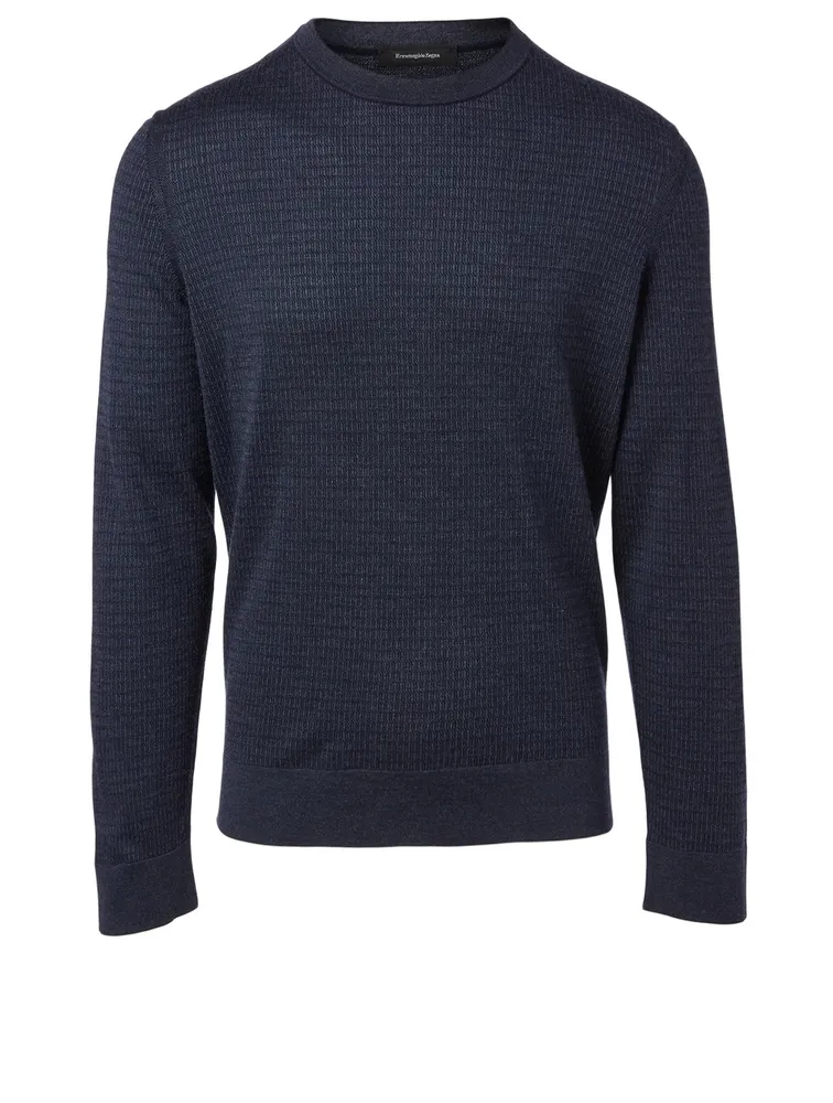 Wool And Cashmere Crewneck Sweater