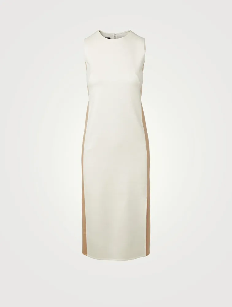 Wool Cashmere And Silk Sheath Dress