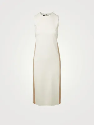 Wool Cashmere And Silk Sheath Dress