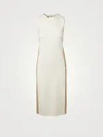 Wool Cashmere And Silk Sheath Dress