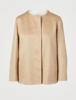 Wool Cashmere And Silk Reversible Jacket