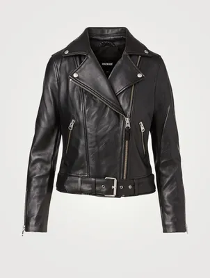 Kylie Leather Moto Jacket