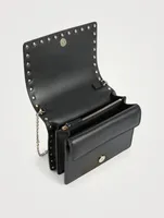 Rockstud Leather Crossbody Chain Pouch Bag