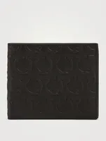 Gancini Embossed Leather Bifold Wallet