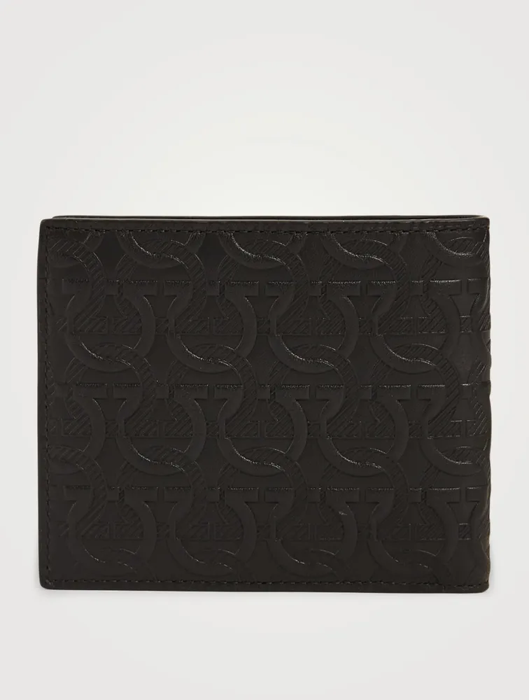 Gancini Embossed Leather Bifold Wallet