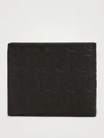 Gancini Embossed Leather Bifold Wallet