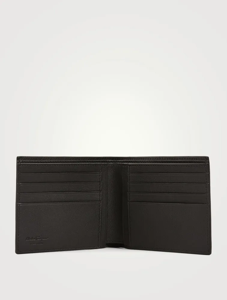 Gancini Embossed Leather Bifold Wallet