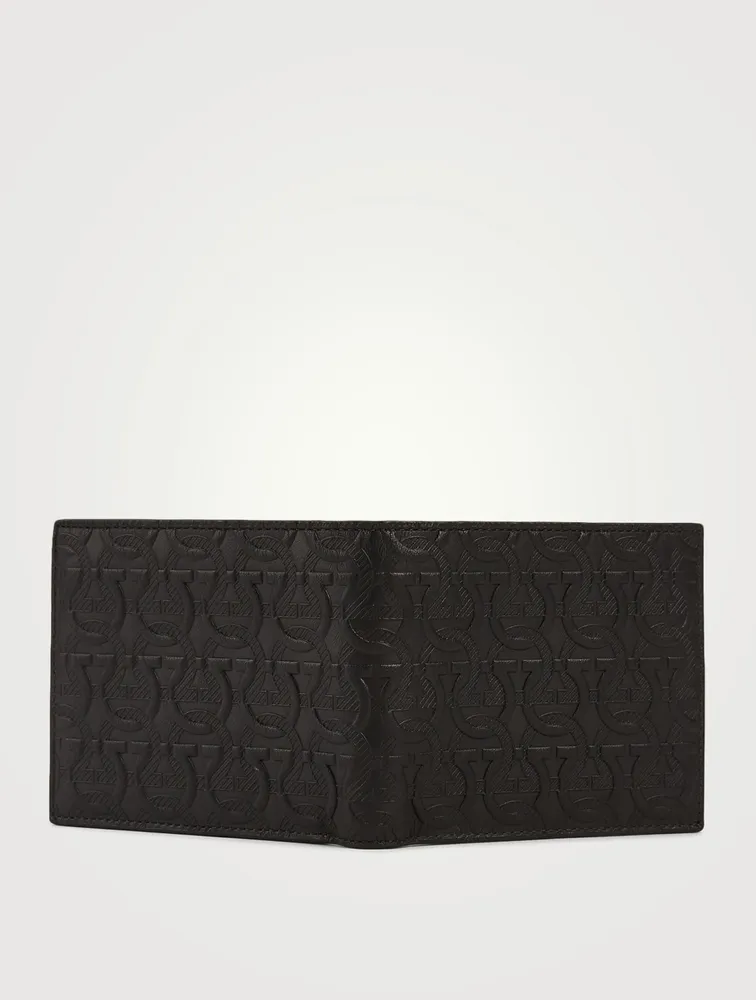 Gancini Embossed Leather Bifold Wallet