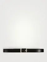 Reversible And Adjustable Leather Gancini Belt