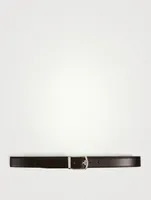 Reversible And Adjustable Leather Gancini Belt