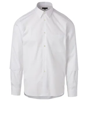Cotton Shirt With Double Cuffs