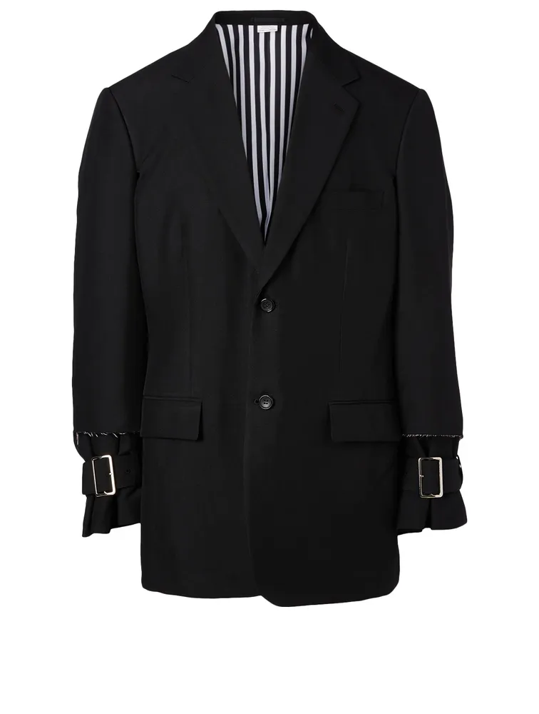 Two-Button Jacket With Buckles