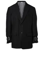 Two-Button Jacket With Buckles