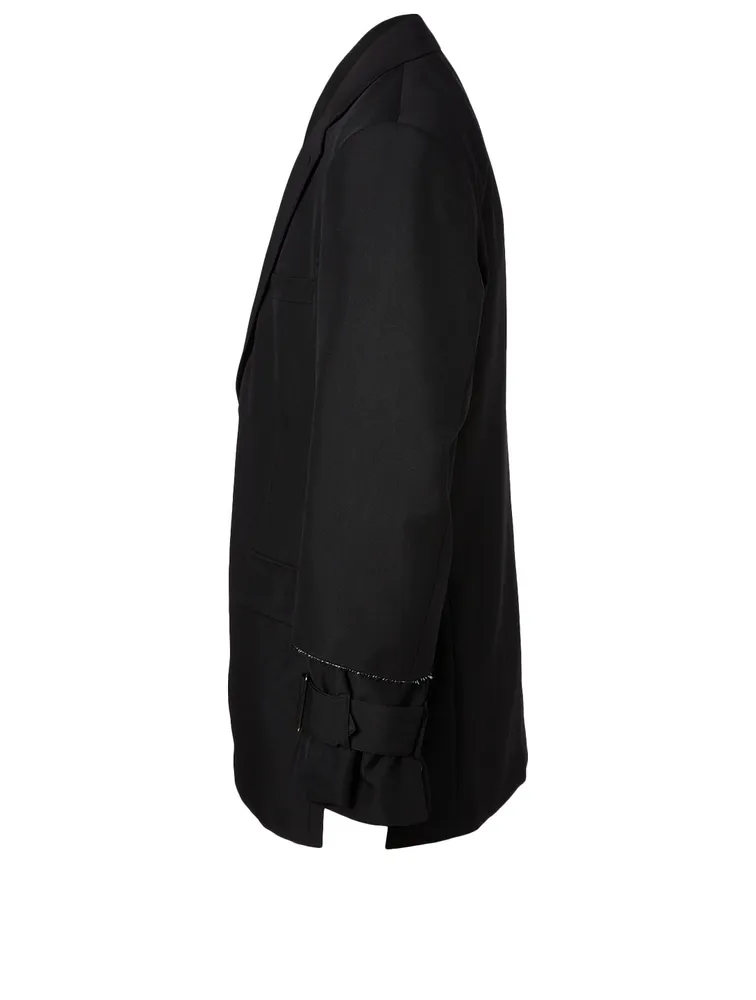 Two-Button Jacket With Buckles