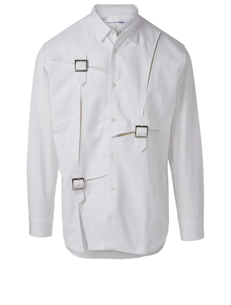 Cotton Shirt With Buckles