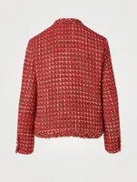 Wool-Blend Lurex Tweed Jacket