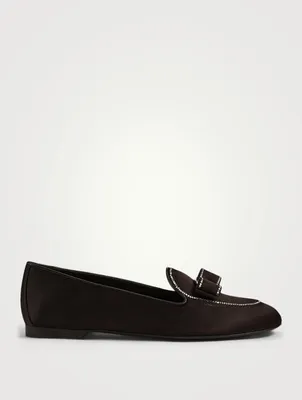 Libby Strass Satin Loafers