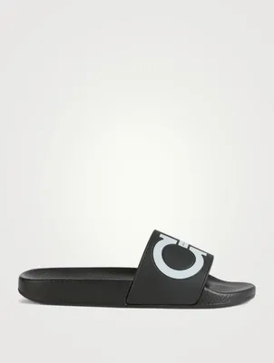 Groovy Gancini PVC Slide Sandals
