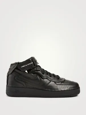 Men's CDG x NIKE Cut Off Air Force 1 Leather Sneakers