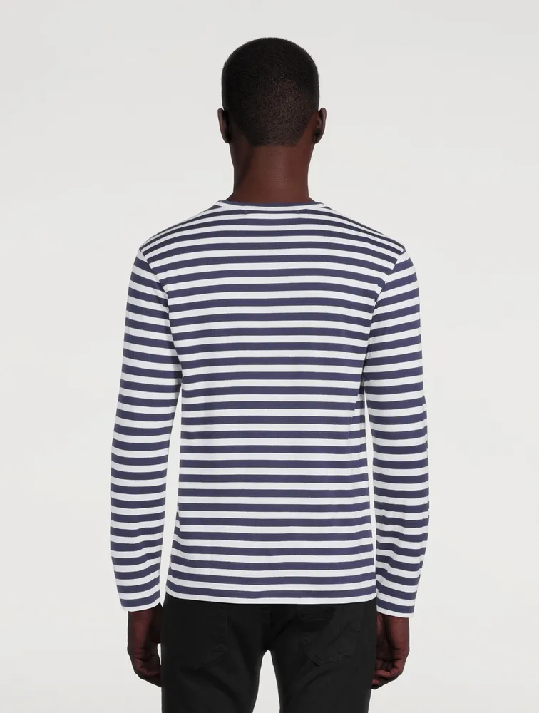 Heart Long Sleeve T-Shirt Stripe