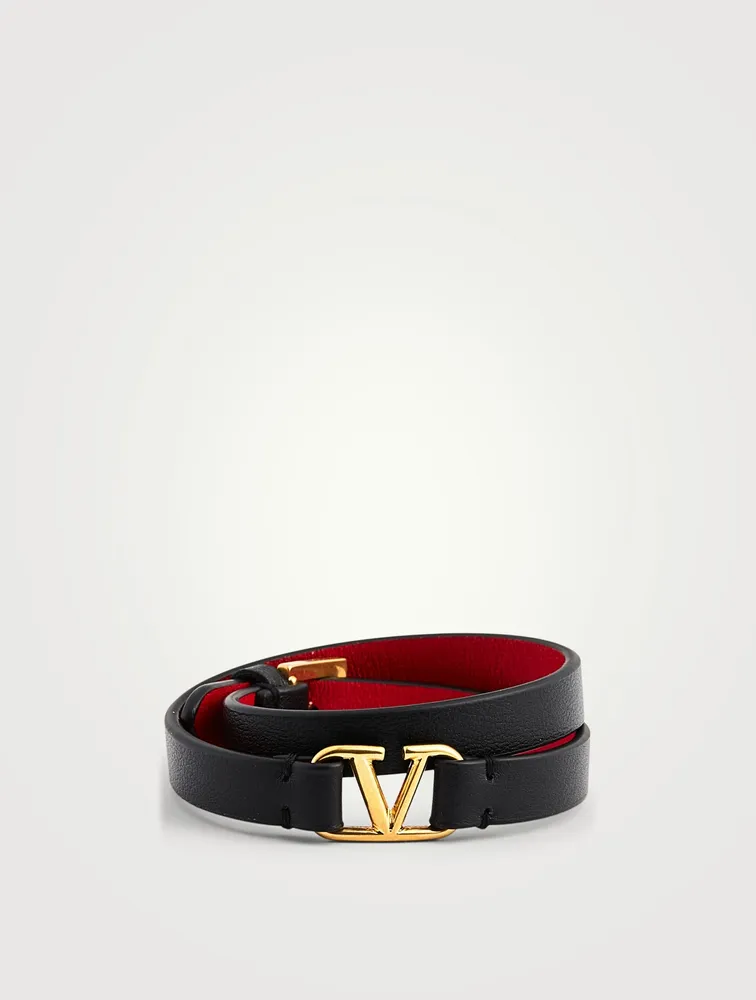 VLOGO Double Leather Bracelet