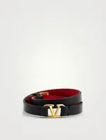 VLOGO Double Leather Bracelet