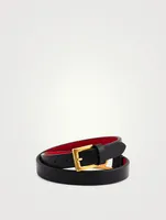 VLOGO Double Leather Bracelet