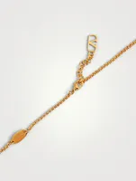 VLOGO Layered Necklace With Faux Pearl