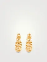 18K Goldplated Spiral Hoop Earrings