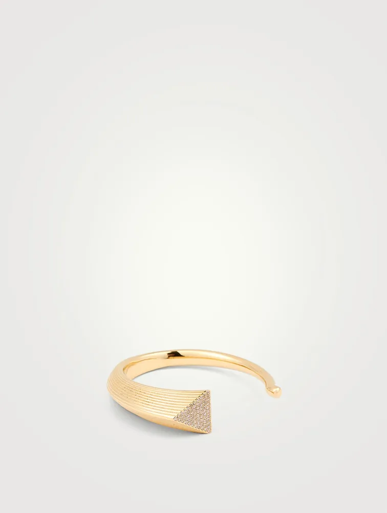 18K Goldplated Shooting Star Cuff Bracelet