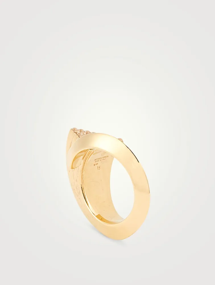 18K Goldplated Shooting Star Ring