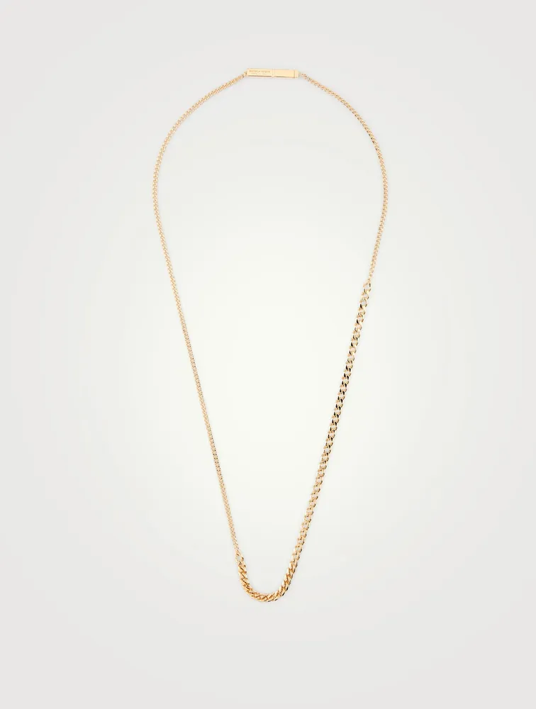 18K Goldplated Mixed Chain Necklace