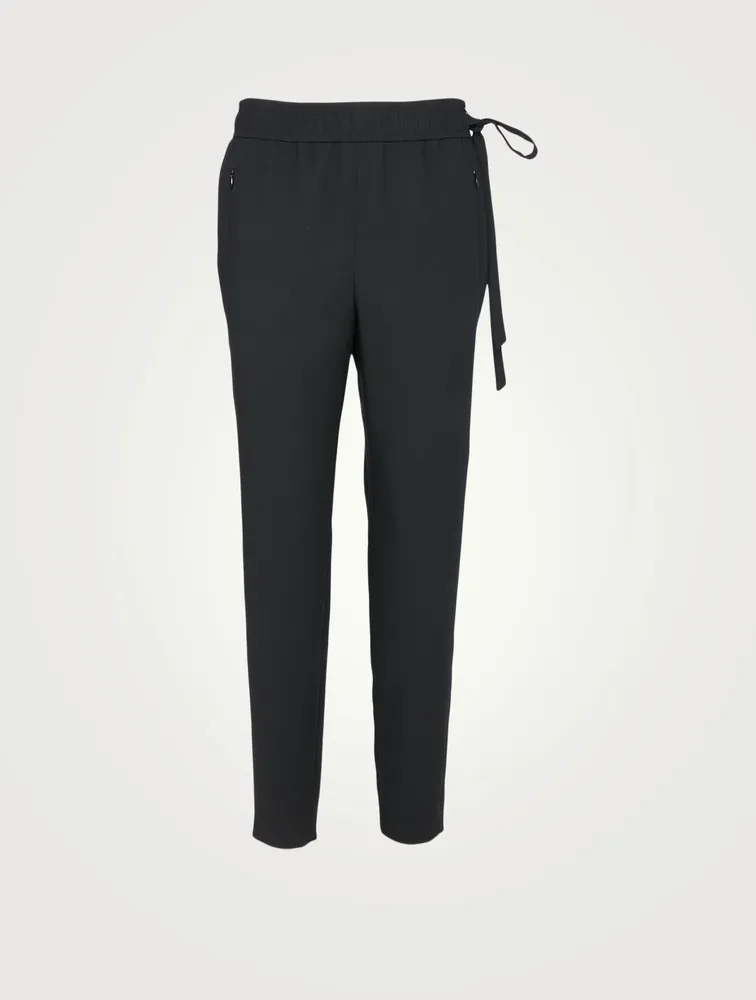Wool-Blend Fleece Jogger Pants
