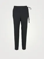 Wool-Blend Fleece Jogger Pants