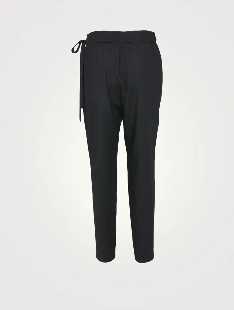 Wool-Blend Fleece Jogger Pants